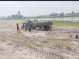 জলঢাকায় বুড়ি তিস্তা নদীসহ বিভিন্ন স্থানে অবৈধ ভাবে বালু উত্তোলনের হিড়িক 