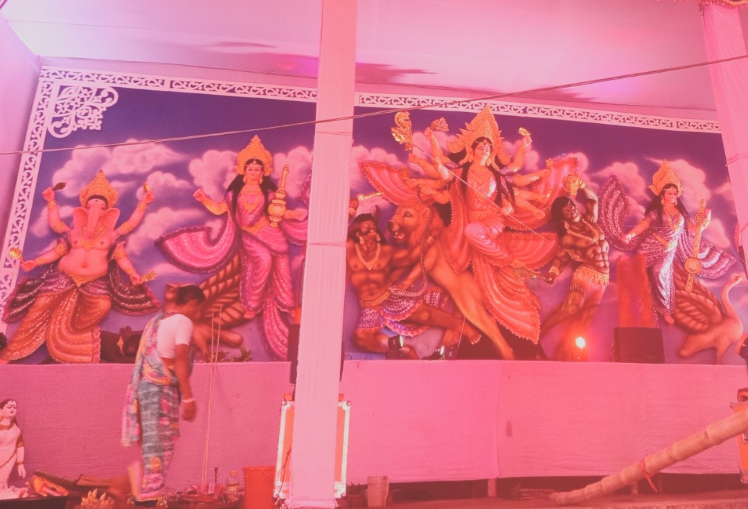 জলঢাকায় নানা আয়োজনে মণ্ডপে মণ্ডপে চলছে শারদীয় দুর্গোৎসব